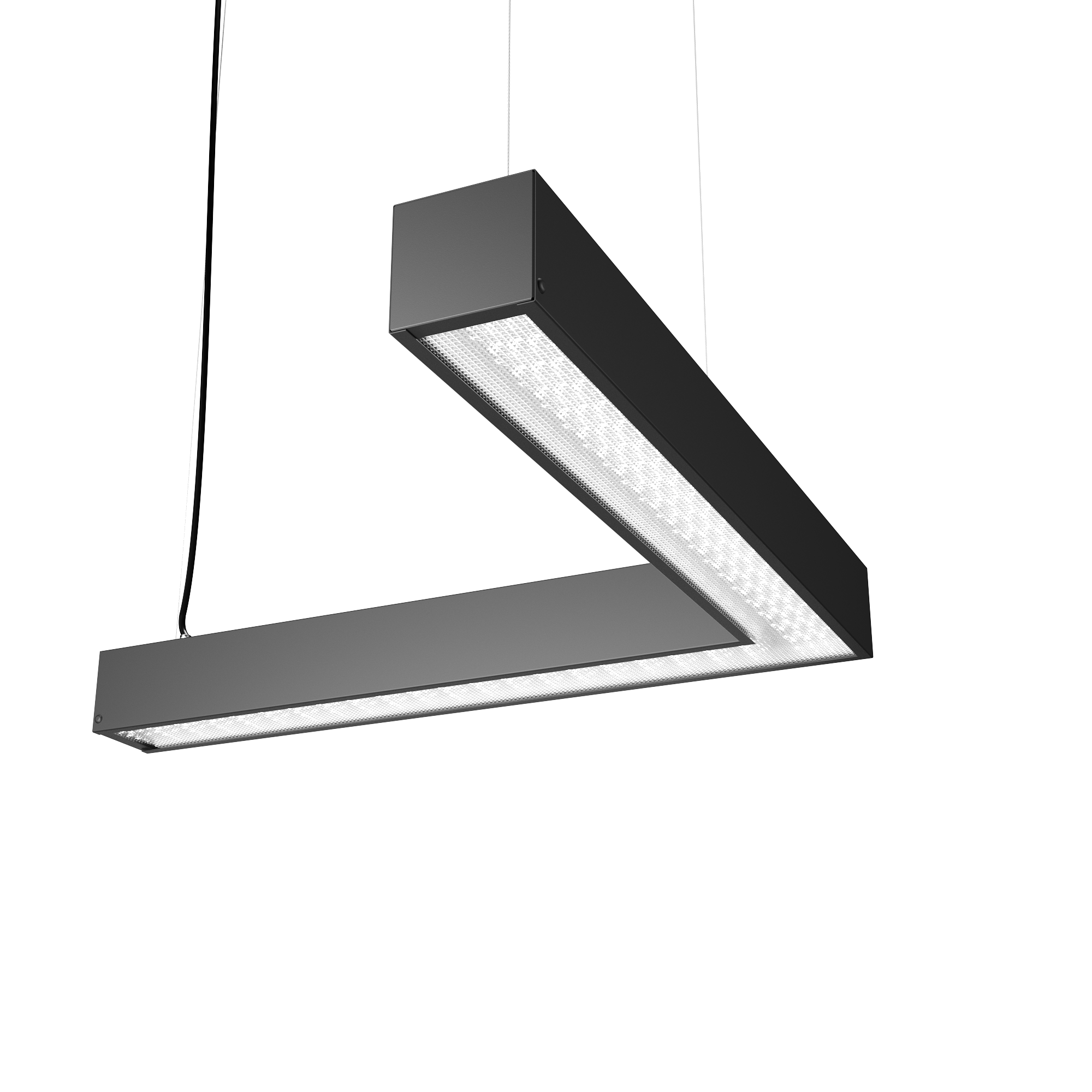 Светодиодный светильник Geniled Trade Linear Standart 492-542x65x60 20Вт 3000K Микропризма Черный