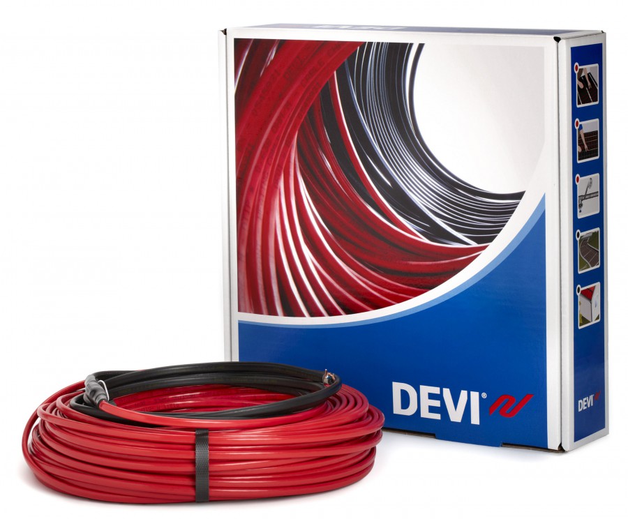 Резистивный греющий кабель DEVIbasic™ 20S, 1070 Вт, 53м