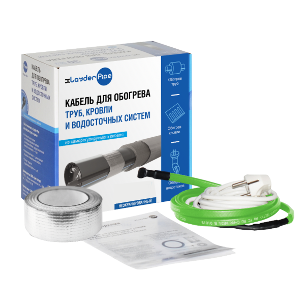 Комплект для обогрева труб без защитного экрана xLayder Pipe EHL-30-2