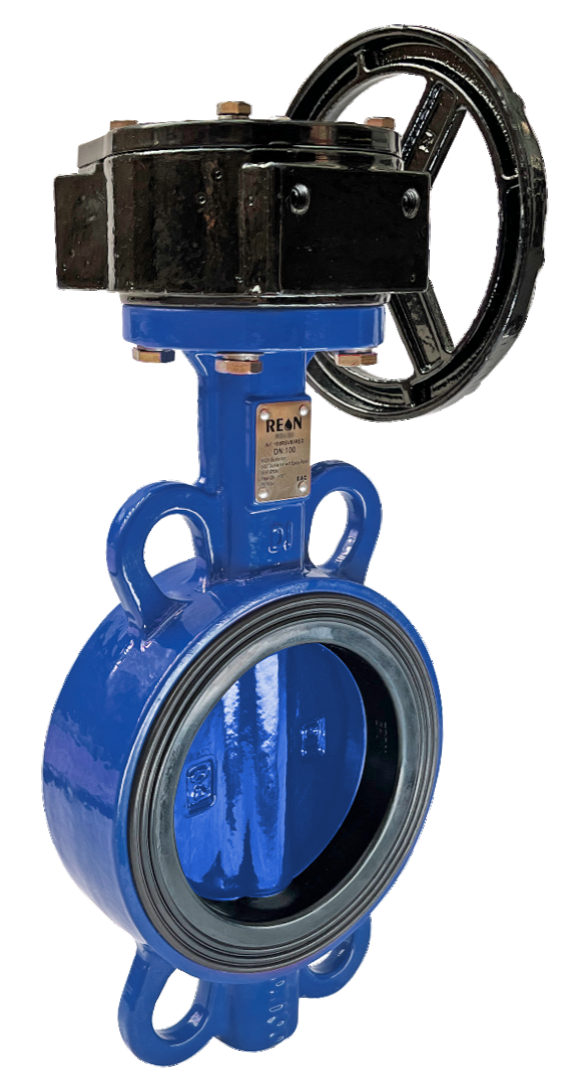 Дисковый поворотный затвор с редуктором REON тип RSV82 DN 450