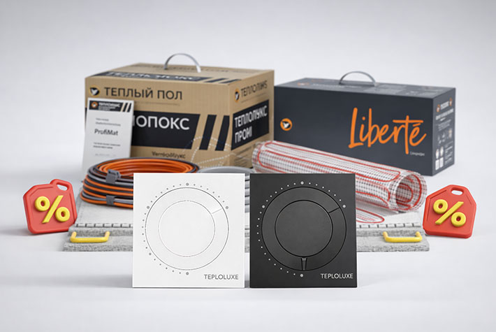 Весенняя лихорадка! Скидки до -20% на хиты TEPLOLUXE и NEPTUN