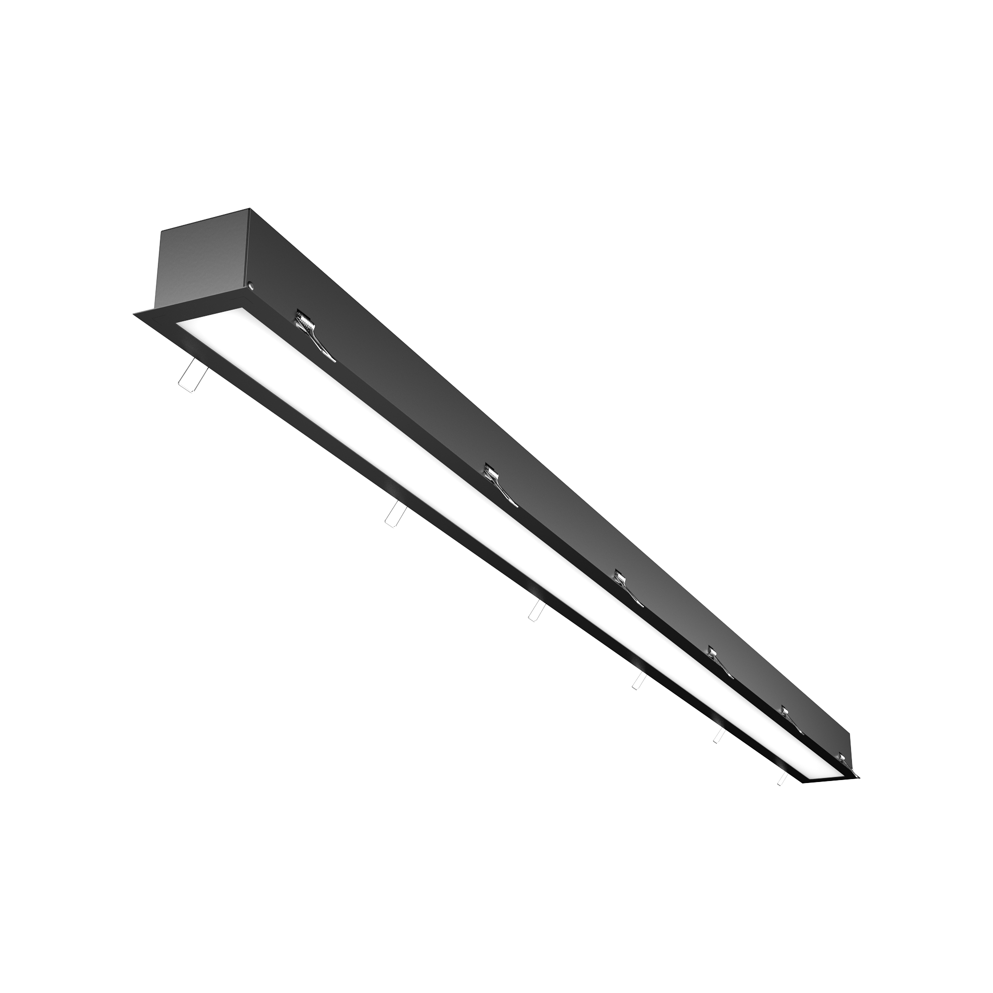 Встраиваемый светодиодный светильник Geniled Trade Linear Standart 1472x65x60 60Вт 5000К Опал Deep Черный