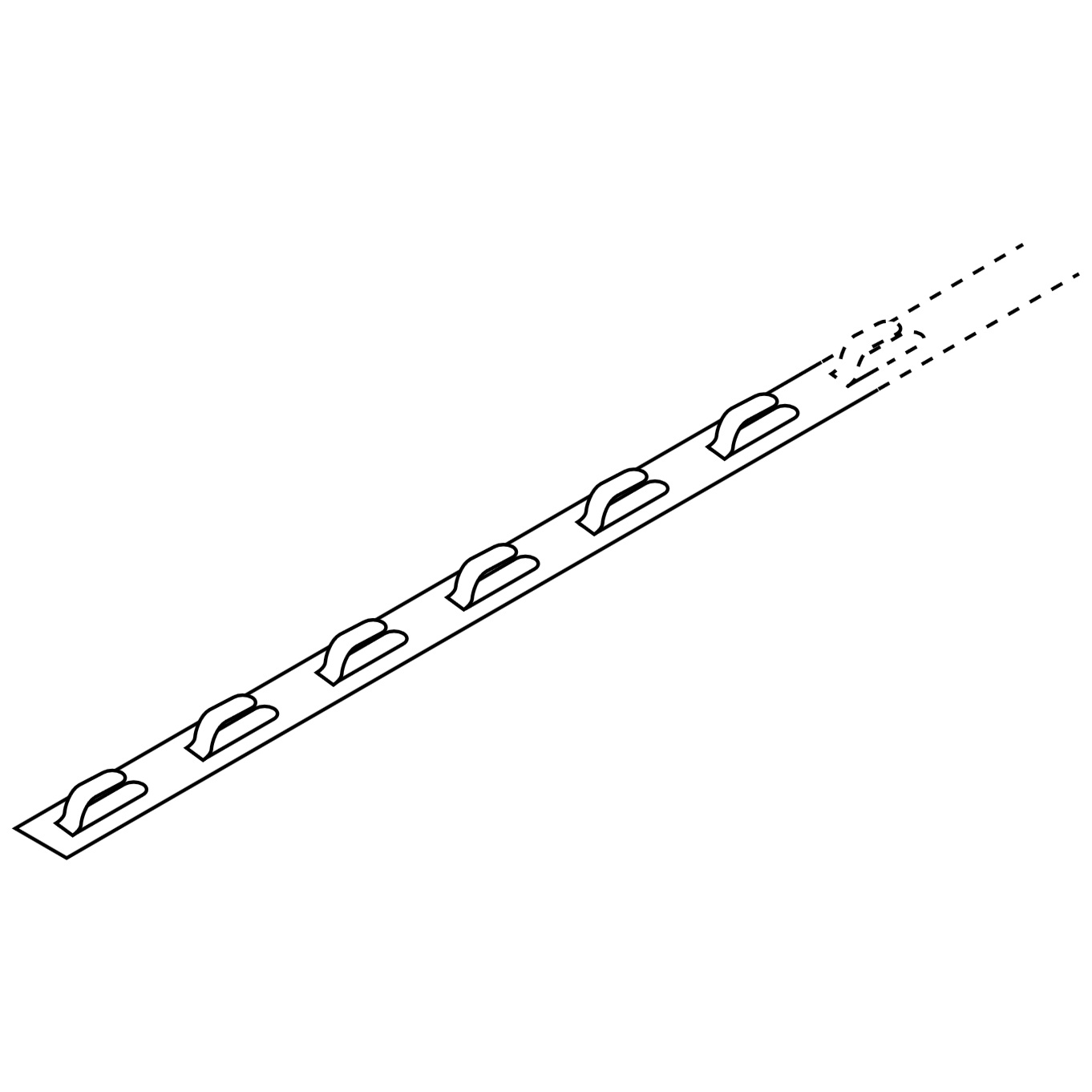 Перфорированная металлическая лента 25 м HARD-SPACER-SS-25MM-25M