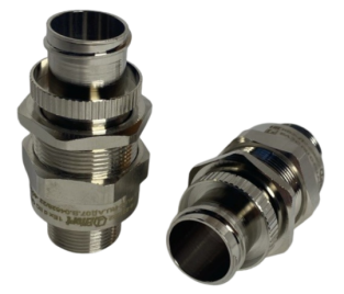 Ввод кабельный взрывозащищенный Exd/Exe латунь никелированная ExTra М20 (6,1-11,7)(РЗЦХ15, ГЕРДА15) в  Ввод кабельный взрывозащищенный Exd/Exe латунь никелированная ExTra М20 (6,1-11,7)(РЗЦХ15, ГЕРДА15) в