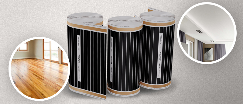 Греем ИК-плёнкой потолок и стены