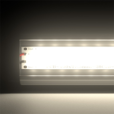 Светодиодный светильник PromLed Т-Линия Компакт 40 1000мм Эко 36-48V AC/DC 3000К Прозрачный в 