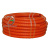 Труба ПНД гибкая гофрированная д.16мм, тяжёлая с протяжкой, 100м, цвет оранжевый в России
