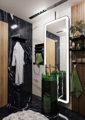 Теплофон ЭРГН-0,15/220  электрический полотенцесушитель 150 Вт, черный в 