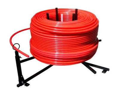 Размотчик для труб теплого пола в  Размотчик для труб теплого пола в