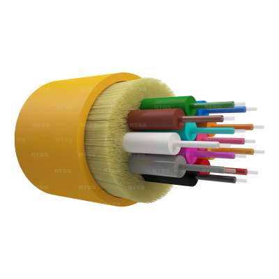 Оптический кабель распределительный, OS2, 9/125, 12 волокон, LSZH, желтый в России