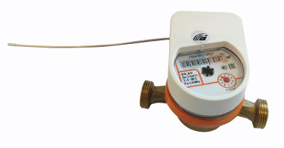 Квартирный счетчик воды «Пульсар Лайт» Ду15 Пульсар IoT, Qn=1,5, L=110мм (присоединители в комплекте) в  Квартирный счетчик воды «Пульсар Лайт» Ду15 Пульсар IoT, Qn=1,5, L=110мм (присоединители в комплекте) в