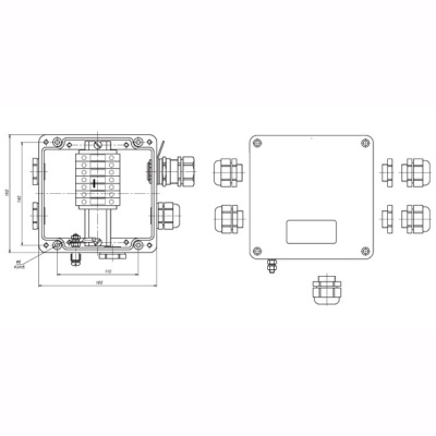 Коробка соединительная РТВ 602-1Б/1П/2РШ в 