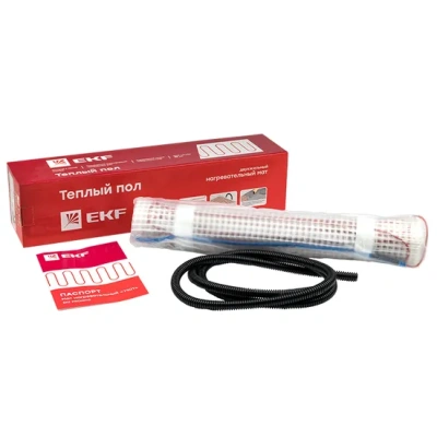 Мат нагревательный двухжильный "Уют" 6 кв. м. 900 Вт EKF в  Мат нагревательный двухжильный "Уют" 6 кв. м. 900 Вт EKF в