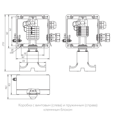 Коробка соединительная РТВ 601(П)-1П/1П-ИС в 