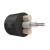 Оптический кабель Дроп-круглый 2 волокна 4 кН SM 9/125 G.657.A1 полиэтилен с центральной трубкой усилен стеклопрутками в России