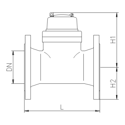 Ирригационный счетчик воды WI-I, 40°C, DN 80, Qn 90, L 225 mm, с импульсным датчиком (100L/Imp.) в 