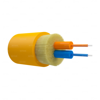 Оптический кабель распределительный, OS2, 9/125, 2 волокна, LSZH, желтый в России