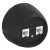 Розетка OneKeyElectro Rotondo компьютерная 2xRJ45 кат.5e, черная в 
