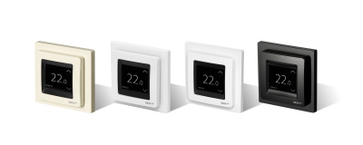 Терморегулятор для теплого пола DEVIreg™ Touch с комбинацией датчиков, полярно-белый, 16А в  Терморегулятор для теплого пола DEVIreg™ Touch с комбинацией датчиков, полярно-белый, 16А в