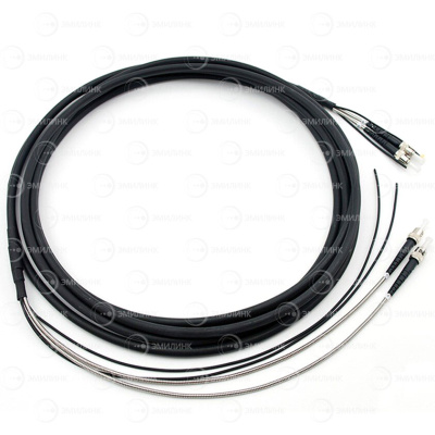 Сборка кабельная 8pc, ST/UPC-ST/UPC 9/125мкм, длина 100м, вывод 0.4м, буфер 3мм (NTSS-FO-BR-9-8-2.5-NU) в бухте в России