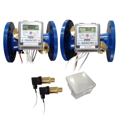 Общедомовый теплосчетчик Ду65 M-Bus + 2 имп. входа, qp=25 м3/ч, 2 датчика давления, 105°C в 