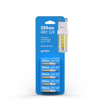 Светодиодная лампа Geniled G9 4Вт 4200К в 