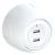 Розетка OneKeyElectro Rotondo USB двойная, с подсветкой, белая в 