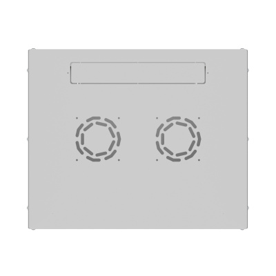 19'' Настенный телекоммуникационный шкаф NTSS LIME 6U 550×350×370 мм, стеклянная дверь, боковые стенки не съемные, разобранный, серый RAL 7035 в России