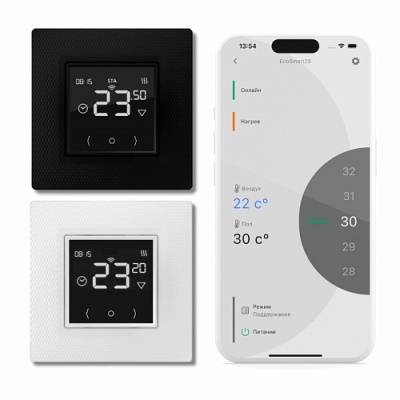 Терморегулятор для теплого пола Теплолюкс EcoSmart 25, белый в 