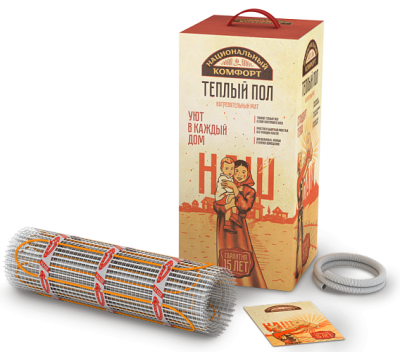 Нагревательный мат "Национальный комфорт" 2НК 1500 Вт/10,0 кв.м в  Нагревательный мат "Национальный комфорт" 2НК 1500 Вт/10,0 кв.м в