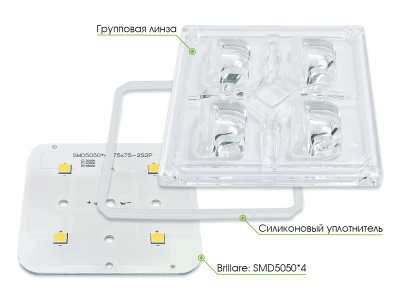 Модуль Brillare: SMD5050*4-75x75 (v2) в России