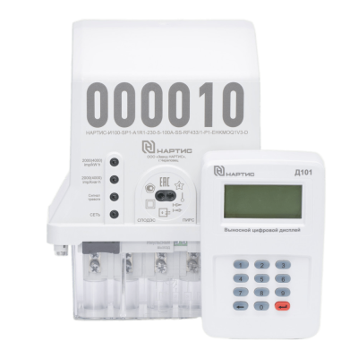 Счетчик НАРТИС-И100-SP1-A1R1-230-5-100A-SS-RF433/1-P1-EНKMOQ1V3-D + Д101 + МР-М1-2G4G в 