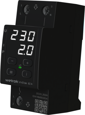 Реле напряжения с контролем тока Welrok VI-63 bk в России