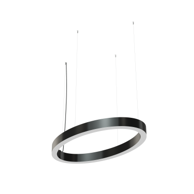 Дизайнерский светодиодный светильник Geniled Art Oval Line 900x450 h60 w60 4000К 90Ra Черный в 