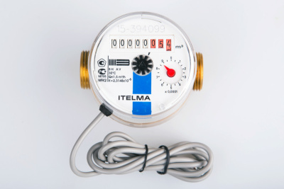 Счетчик холодной воды WFK24.D080-0-R-L-10-IP54 с импульсным выходом ГЕРКОН, ДУ15 в 