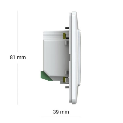 Терморегулятор для теплого пола Terneo sx, слоновая кость в 