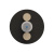Оптический кабель Дроп-круглый 1 волокно 3 кН SM 9/125 G.657.A1 полиэтилен с центральной трубкой усилен стеклопрутками в России