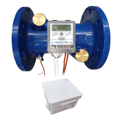 Общедомовый теплосчетчик Ду150 RS-485 + 3 имп. входа, qp=150 м3/ч, прямой, 105°C в 