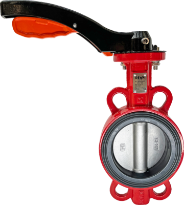 Дисковый поворотный затвор с алюминиевой рукояткой REON тип RSV84RED DN  40 PN 16 в 