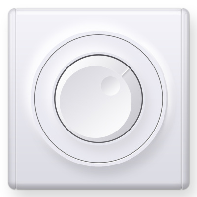 Светорегулятор OneKeyElectro Florence 600 W для ламп накаливания и галогенных ламп, белый в 