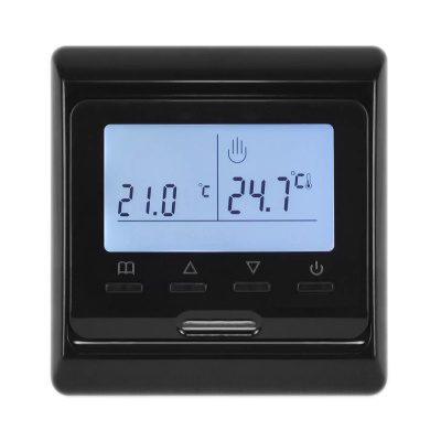 Терморегулятор для теплого пола AlfaReg E-51.716 Wi-Fi, программируемый, 16A, черный в 
