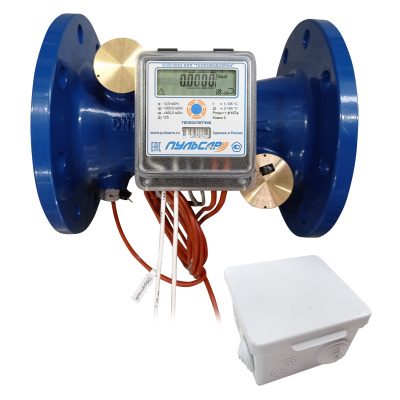 Общедомовый теплосчетчик Ду125 M-Bus + 3 имп. входа, qp=200 м3/ч, прямой, 105°C в 