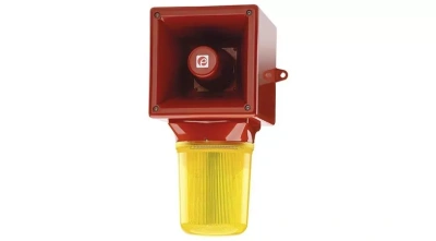 Аварийный звуковой сигнализатор AB121STR со строб-маяком в  Аварийный звуковой сигнализатор AB121STR со строб-маяком в