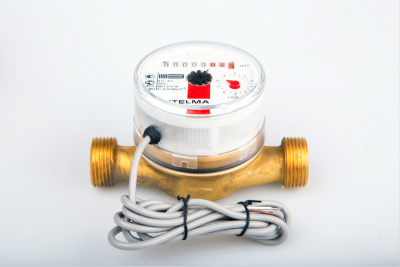 Счетчик горячей воды WFW24.D110-3-B-L-01-IP68 с импульсным выходом ГЕРКОН, вес импульса =1 л, ДУ15 в 