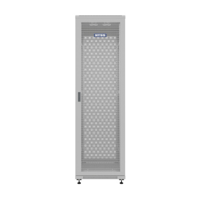 Шкаф напольный универсальный серверный NTSS R 42U 800х800мм, 4 профиля 19, двери перфорированная и перфорированная, боковые стенки съемные, регулируемые опоры, разобранный, серый RAL 7035 в России