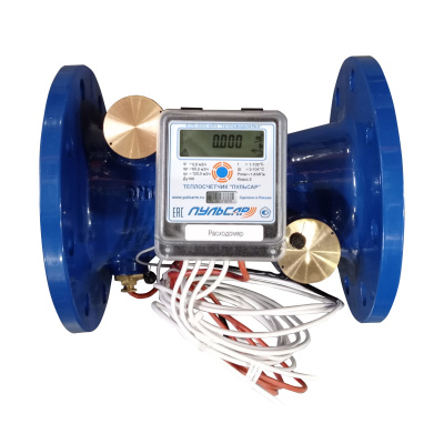 Общедомовый теплосчетчик Ду100 RS-485 + 2 имп. входа, qp=60 м3/ч, 105°C в 