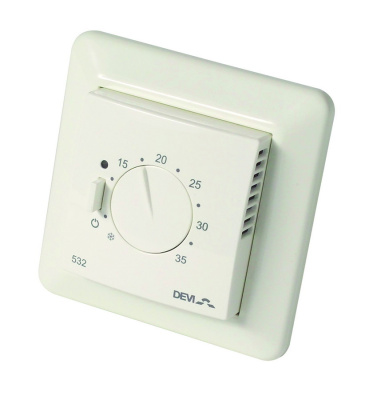 Терморегулятор для теплого пола DEVIreg™ 532 (ELKO) с датчиком пола и воздуха, 15А в 