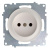 Розетка электрическая OneKeyElectro Florence без заземления, винтовые контакты, бежевая в  Розетка электрическая OneKeyElectro Florence без заземления, винтовые контакты, бежевая в