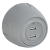 Розетка OneKeyElectro Rotondo USB двойная, с подсветкой, серая в 